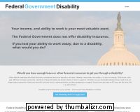 federal government disability insurance